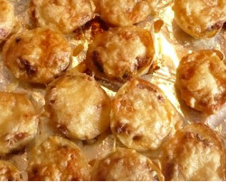 Картофельный пудинг с ветчиной